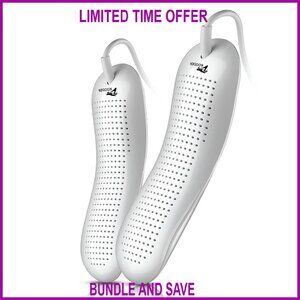 Portable Shoe Dryer with Odor Elimination, Compact Design for Boots